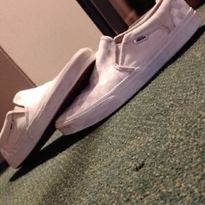 Vans White Slip-On Loafers for Effortless Style